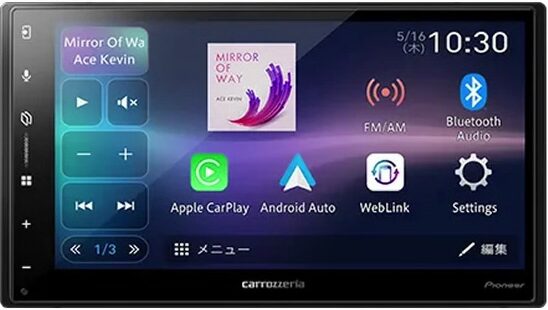 カロッツェリアの ディスプレイオーディオ